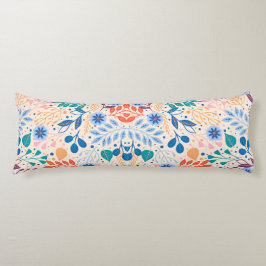 Färga Löv Modern Foliage Mönster Kroppskudde