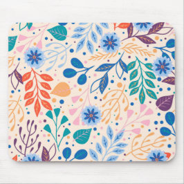 Färga Löv Modern Foliage Mönster Musmatta