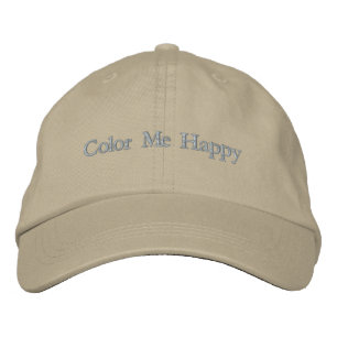 Färga Mig Glad Minimalist Broderad Hatt Keps