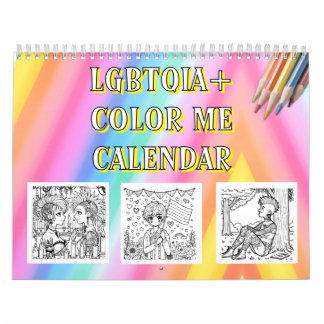 Färga Mig | HBTQIA+ Bilder att Färglägga Kalender
