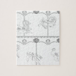 Färga mig karusellen pussel