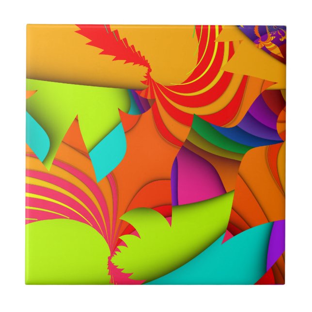 Färga mig som är ljus, belägger med tegel #1 kakelplatta (Framsidan)