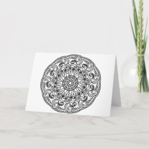 färga mig virvel blommor gratulationskort kort