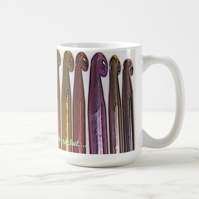 Färga min värld med virkningmuggen kaffemugg (Höger)