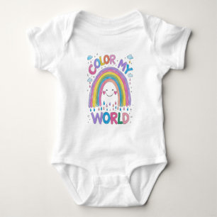 Färga Min Värld Regnbåge Baby Outfit T Shirt