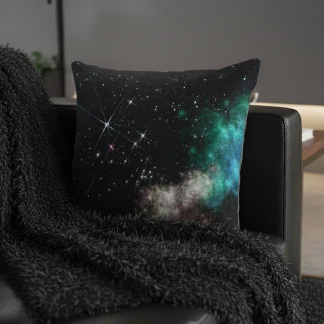 Färga moln Stars i rymden Kudde (Skapare uppladdad)