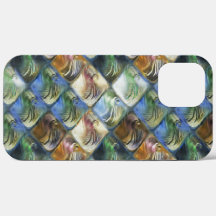 Färga och polerade plattor av trä eller sten