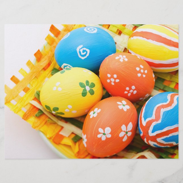 Färga Påsk-ägg Reklamblad (Framsidan)