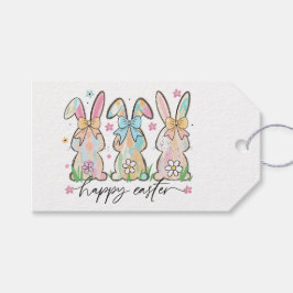 Färga Påskhare med segment Presentetikett