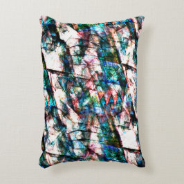 Färga repor och fläckar med stark kontrast prydnadskudde