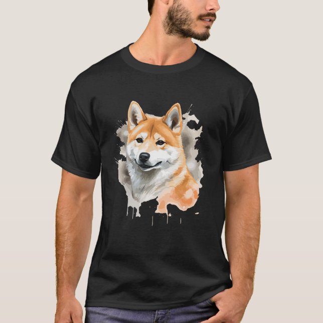 Färga Shiba Inu Hund Puppies Shiba Inu fläkt Älska T Shirt (Framsida)