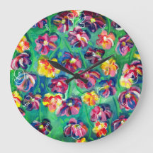 Färga små blommor i Lycklig Originalteckning