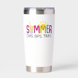 Färga sommardiskar Sips Resor med dryck och Sol