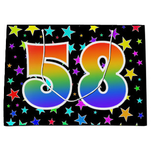 Färga stjärnor + regnbåge Mönster "58" Händel