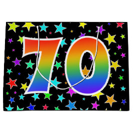 Färga stjärnor + regnbåge Mönster "70", händelsenu