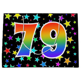 Färga stjärnor + regnbåge Mönster "79" Händelsenum