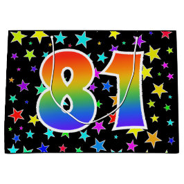 Färga stjärnor + regnbåge Mönster "81" händelsenum