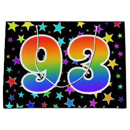 Färga stjärnor + regnbåge Mönster "93" Händelsenum