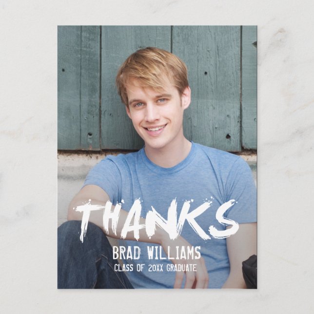 Färga Town Studenten tackkort Vykort (Framsida)