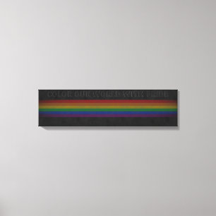 Färga vår värld med pride canvastryck