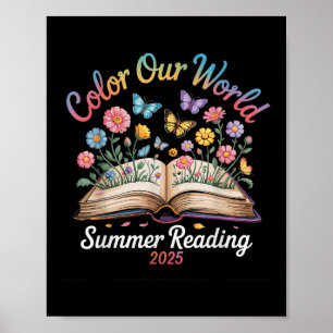 Färga Vår Värld Sommarläsning 2025 Poster