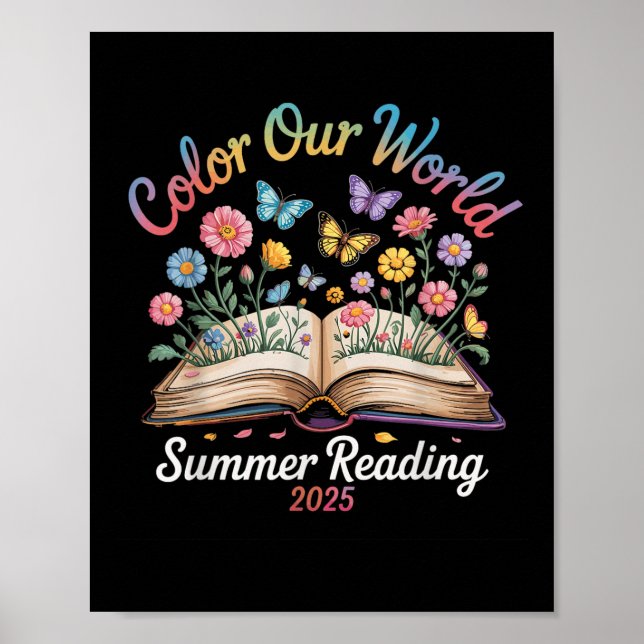 Färga Vår Värld Sommarläsning 2025 Poster (Framsidan)