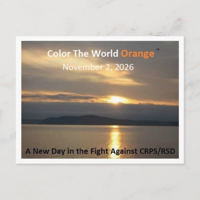 Färga Världen Orange™ 2026 Postkort Vykort (Framsida)