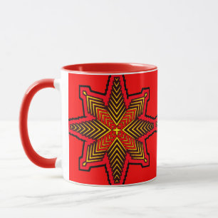 Färgad 3D Digital Art Combo Mugg