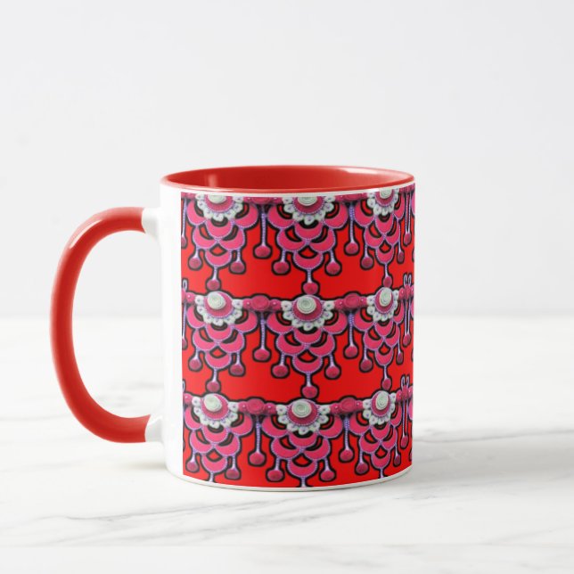 Färgad 3D Digital Art Combo Mugg (Vänster)