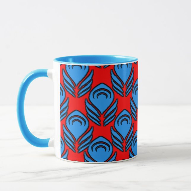 Färgad 3D Digital Art Combo Mugg (Vänster)