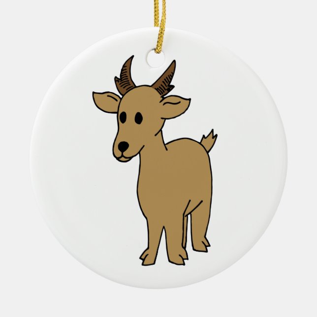 Färgad antilopprydnad för Covey logik Julgransprydnad Keramik (Framsidan)