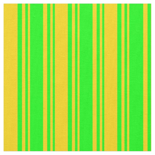 Färgad av kalk och Gult stripe/länkad Mönster Tyg (Närbild)