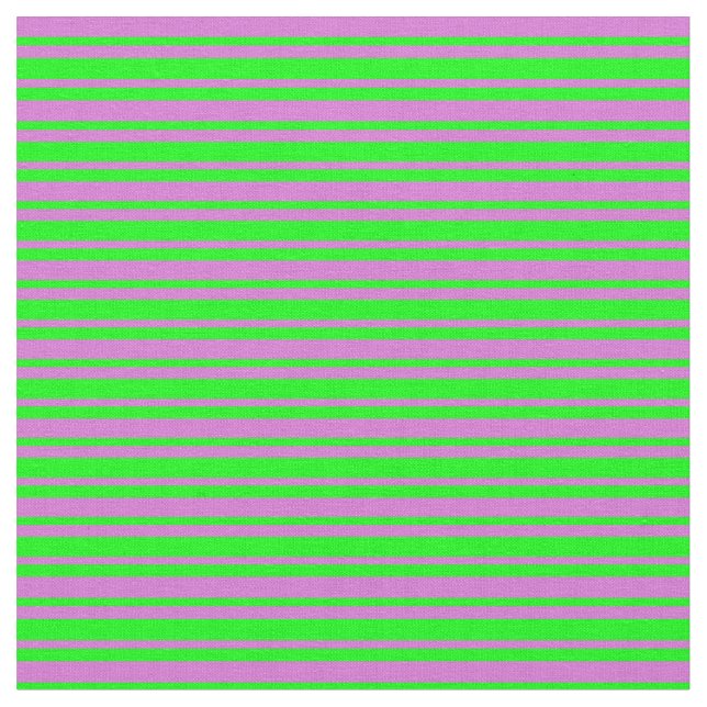 Färgad av kalk och orkidé, stripe/lind Mönster Tyg (Närbild)