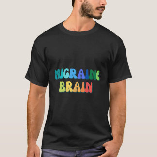 Färgad av migraine Brain Headache Medvetenhet Regn T Shirt