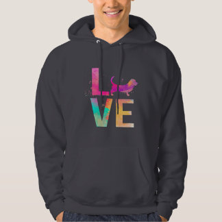 färgad basset hound hund mamma hoodie