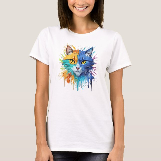 Färgad bild T-Shirt (Framsida)