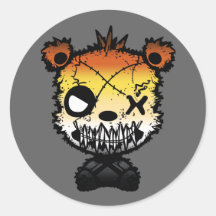Färgad björn på Goth Gay Bear Pride Flagga