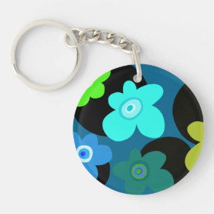 färgad blommagnet