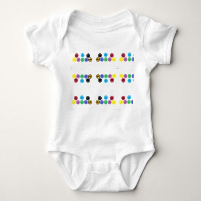 färgad bollar t shirt (Framsida)