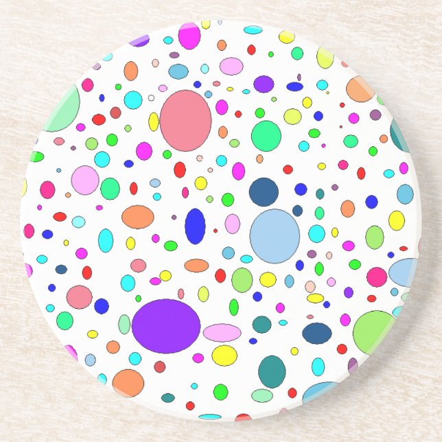 Färgad Bubbles Underlägg (Framsidan)