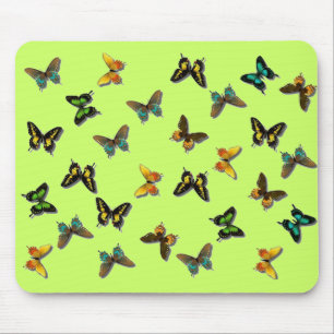 Färgad Butterflies Art Musmatta