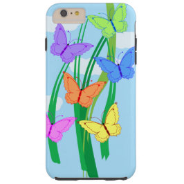 Färgad Butterflies och Himlar