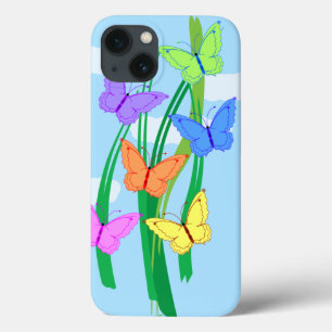 Färgad Butterflies och Himlar iPhone 6/6s Plus