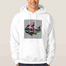 Färgad cadillac hoodie
