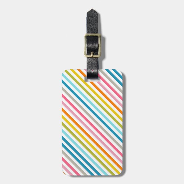 Färgad Candy Rand Bagagebricka (Vertikal Framsida)