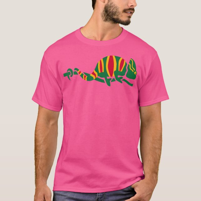 Färgad Chameleon T Shirt (Framsida)
