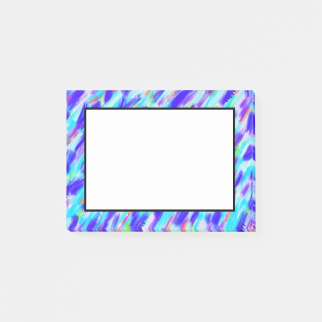 Färgad Chaos Post-it Notes Block (Framsida)