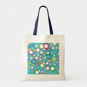 Färgad Circles Tote Bag Tygkasse