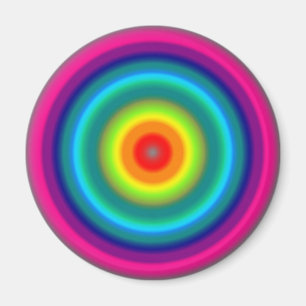 Färgad cirklar magnet