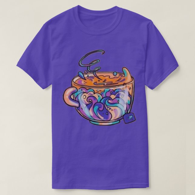 Färgad cupte t shirt (Design framsida)